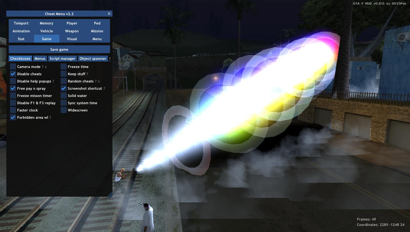 Download Cheat Menu v3.2 for GTA San Andreas